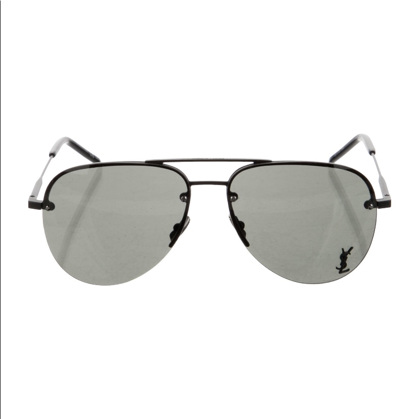 New Never Worn Ysl Aviator Sunglasses. Tinted Lenses, (Black) Includes Case.
